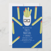 Cute Fries Restaurant Anniversaire Fête Invitation (Devant)