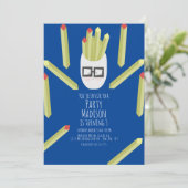 Cute Fries Restaurant Anniversaire Fête Invitation (Debout devant)