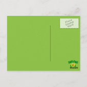 Cute Frog Birthday Dank u Briefkaart - Geel (Achterkant)