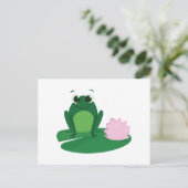 Cute Frog Briefkaart (Staand voorkant)