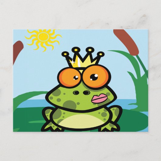 Cute Frog Briefkaart (Voorkant)