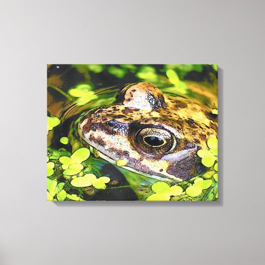CUTE FROG CANVAS AFDRUK (Voorkant)