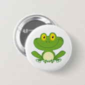 Cute Frog Cartoon Character Ronde Button 5,7 Cm (Voorkant /achterkant)