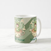 Cute Frog Coffee Lover Mug (Devant droit)