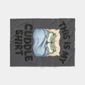 Cute Frog Cozy This Is My Cuddle  Fleece Deken (Voorkant (Horizontaal))