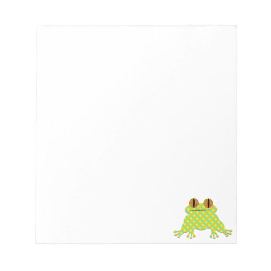 Cute Frog Custom Notitieblok (Voorkant)