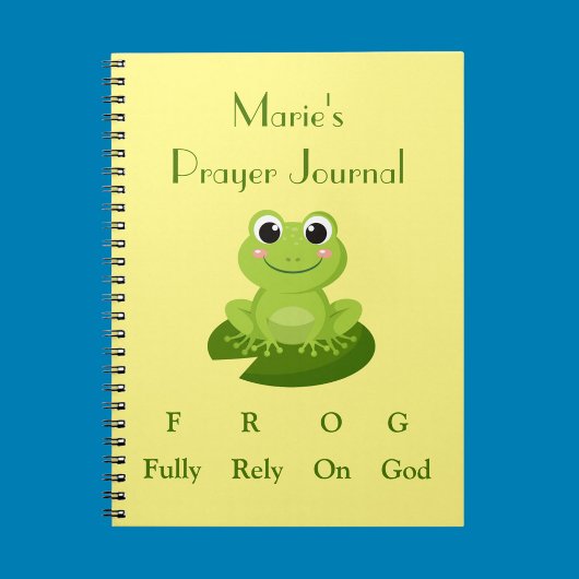 Cute frog-dagboek notitieboek