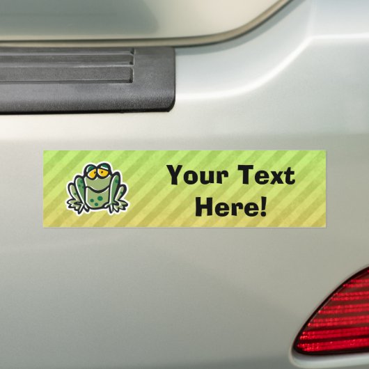 Cute Frog Design Bumpersticker (Op auto)