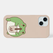 Cute Frog Drinking Bubble Tea | Kawaii Aesthetic i (Verso Horizontal)