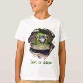 Cute Frog Face Nature Personalized T-shirt (Voorkant)