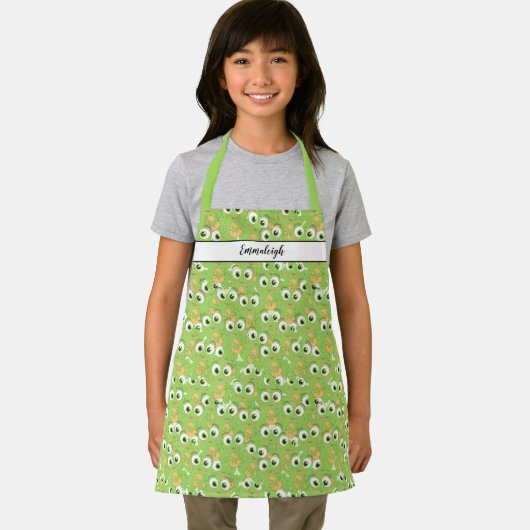 Cute Frog Face Pattern Monogramed Schort (Insitu)