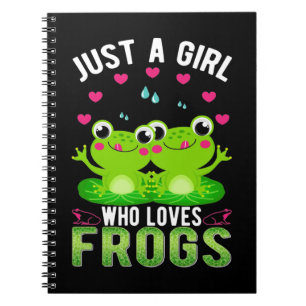 Cute Frog Girl Daughter Kawaii Frog Lover Notitieboek