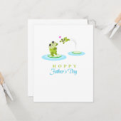 Cute Frog Hoppy Happy Vaderdag Kaart (Voorkant / Achterkant in situ)