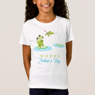 Cute Frog Hoppy Happy Vaderdag T-shirt