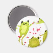 Cute frog-illustratie magneet (Voorkant / Achterkant)