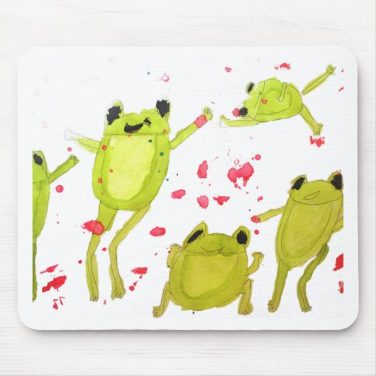 Cute frog-illustratie muismat (Voorkant)