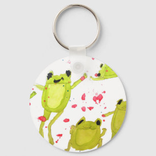 Cute frog-illustratie sleutelhanger