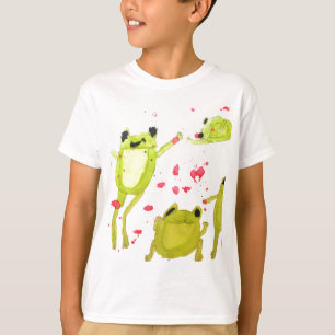 Cute frog-illustratie t-shirt
