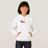 Cute frog in een rode sock springende cartoon (Voorkant volledig)