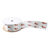 Cute frog in een rode sock springende cartoon lint (Spoel)