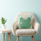 Cute Frog Kinder Nursery Kussen (Stoel)