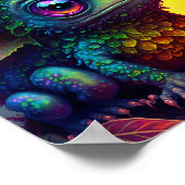 Cute Frog Monster Fantasy Art Poster (Hoek)