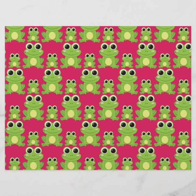 Cute frog-patroon (Voorkant)