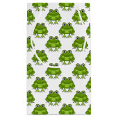 Cute Frog Pattern Klein Cadeauzakje (Achterkant)