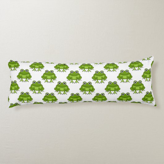Cute Frog Pattern Lichaamskussen (Achterkant)