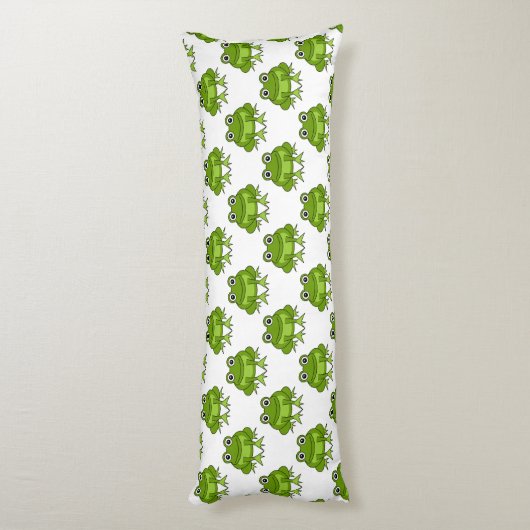 Cute Frog Pattern Lichaamskussen (Achterkant (Verticaal))