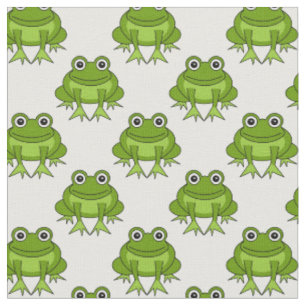 Cute Frog Pattern Stof