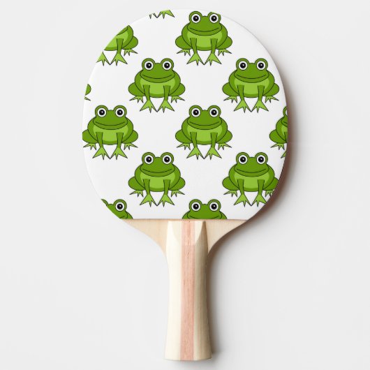 Cute Frog Pattern Tafeltennisbatje (Voorkant)