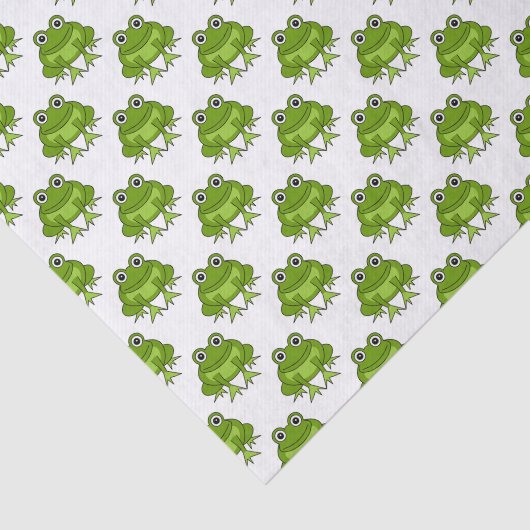 Cute Frog Pattern Tissuepapier (Detail)