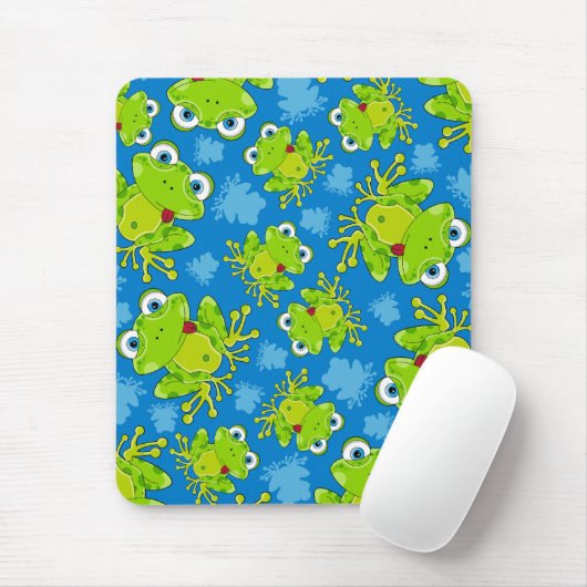 Cute Frog Patterned Mousepad Muismat (Met muis)
