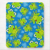 Cute Frog Patterned Mousepad Muismat (Voorkant)
