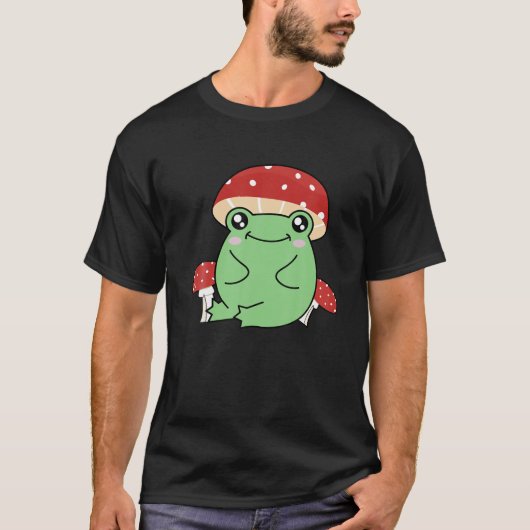 Cute Frog-Pet - Katoen esthetisch T-shirt (Voorkant)