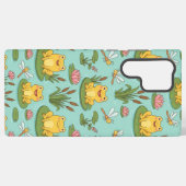 Cute Frog Pond Pattern Samsung Galaxy Hoesje (Achterkant horizontaal)