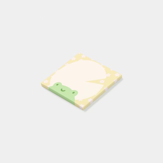 Cute Frog post-it notes Sticky notes (Schuin)