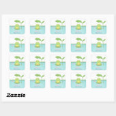 Cute Frog Prince Boy Baby shower Étiquettes (Feuille)