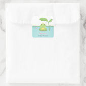 Cute Frog Prince Boy Baby shower Étiquettes (Sac)