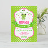 Cute Frog Princesse Invitation pour une fille (Debout devant)
