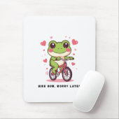 Cute Frog Riding Bicycle | Funny Frog Lover Gift Muismat (Met muis)