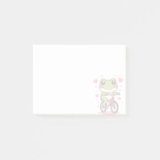 Cute Frog Riding Bicycle | Funny Frog Lover Gift Post-it® Notes