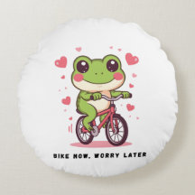 Cute Frog Riding Bicycle | Funny Frog Lover Gift