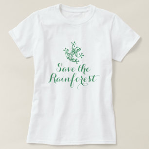 Cute Frog Save the Rainforest T-shirt