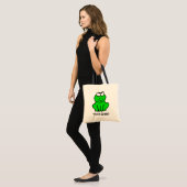 Cute Frog Think Green Canvas tas (Voorkant (model))