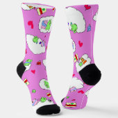 Cute Frog valentine Date Crew Socks Sokken (Gebogen)