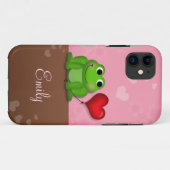 Cute Froggy Heart Balloon iPhone 5 Coque (Dos (Horizontal))
