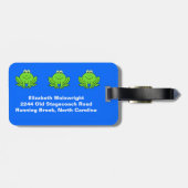 Cute Frogs-Bagagelabel Bagagelabel (Achterkant horizontaal)