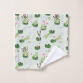 Cute Frogs in Lily Pond Nursery Gender Neutral (Gant de toilette)